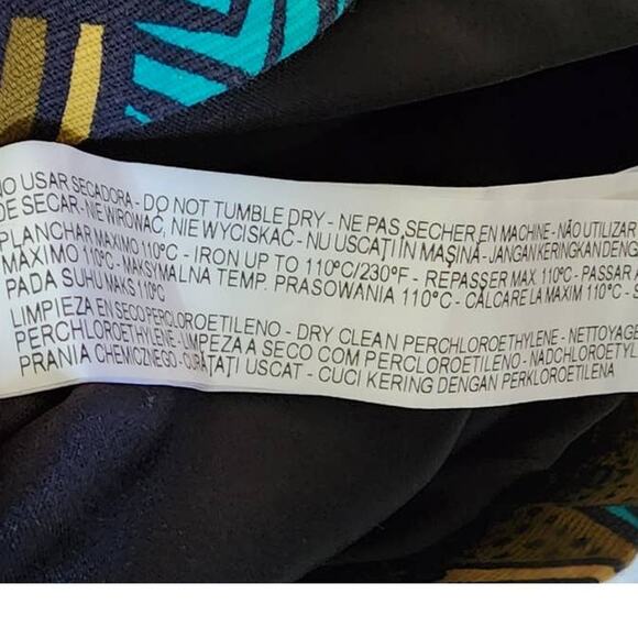 Zara Trafaluc Aztec Modern Halter Fitted Mini Dress Small NWOT - Picture 8 of 10